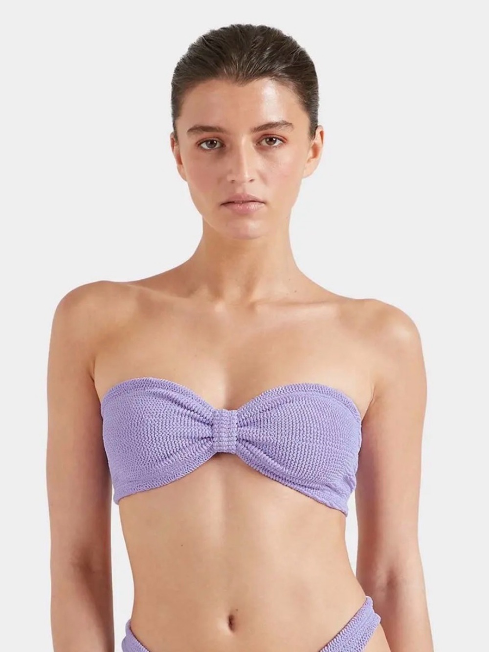 HUNZA G Jean Bandeau Bikini Top One size